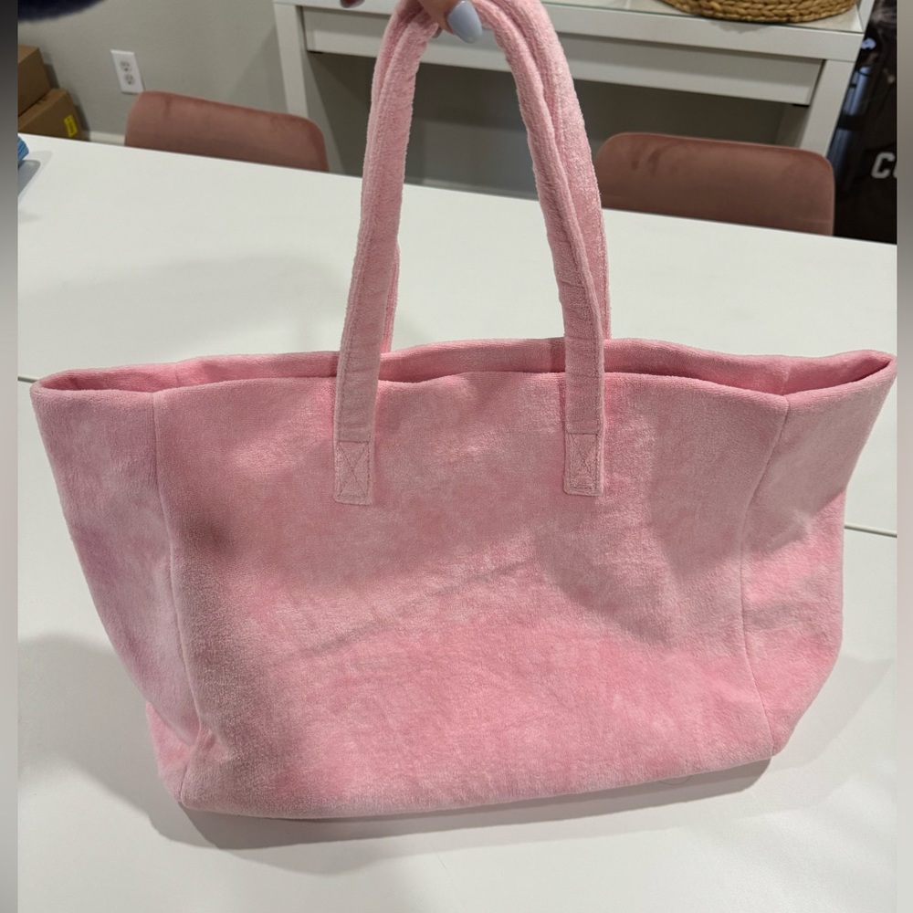 Stoney Clover Lane Pink Terry Cloth Beach Bag. Never used!!